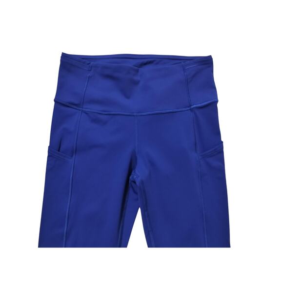 Lululemon women Fast & Free 7/8 Tight II *Non-Reflective Nulux 25" blue size 6 - Picture 3 of 14